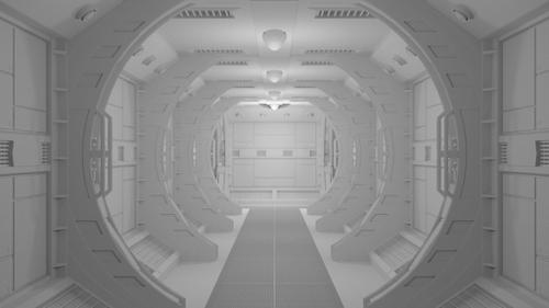 Sci-fi Corridor Model preview image
